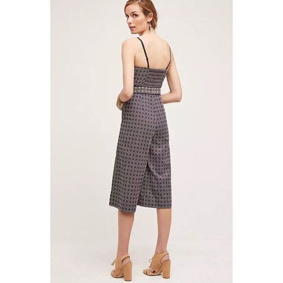 Anthropologie Remy Cut Out Cropped Jumpsuit Size 4 - Picture 2 of 8